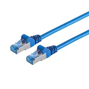 Patchkabel cat6A S/FTP PIMF blau 0,25m 75711-0.25B