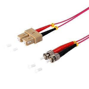Duplex Patchkabel SC/ST 50/125µ, OM4 violett, 3,0m 77910/4