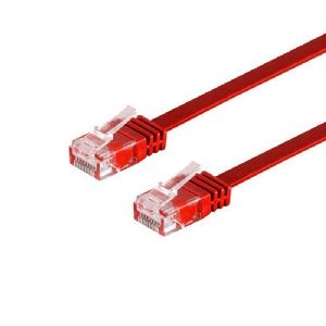 Patchkabel Cat. 6 flach, U/UTP, rot, 3m 75713-SLR