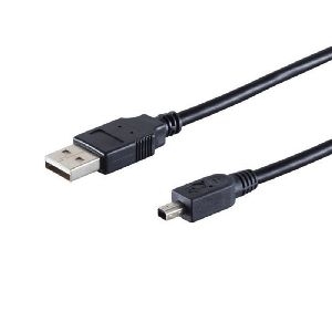 USB-A Adapterkabel, Mini-B 4p, 2.0, schwarz, 2m 77262