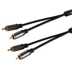 BlackCotton Stereo Cinch Kabel, 1,0m 20-41025