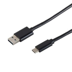 USB-A Adapterkabel, USB-C, 2.0, schwarz, 1m 14-10005