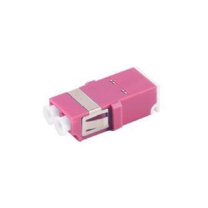 LWL-Verbinder, LC-LC, Shutter, Duplex, violett 07-60033