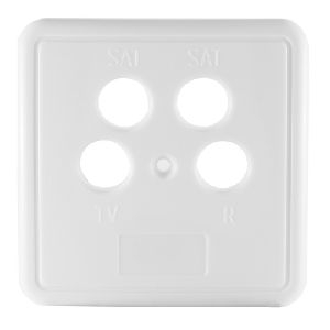 Abdeckung-Rahmendeckel für 4-fach-Dose, weiß 83915W