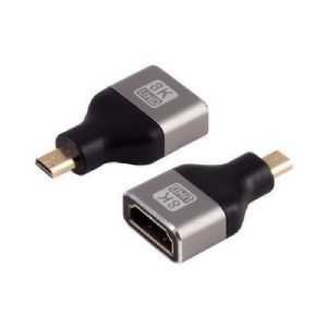 HDMI-D Adapter, HDMI-A Buchse, 8K, Metall 10-01058