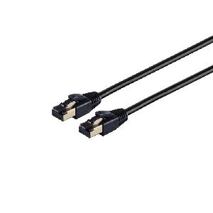 Patchkabel CAT 8.1 F/FTP LSZH schwarz 0,25m 08-41005