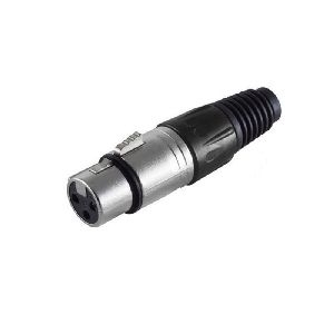 Cannon/XLR-Kupplung, schwarz 55022-S