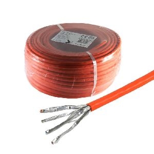 Cat. 7 Verlegekabel, S/FTP, BasicPro, orange, 50m 08-8203507