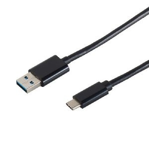 USB-A Adapterkabel, USB-C, 3.0, schwarz, 1m 14-10006