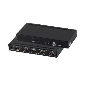 HDMI Umschalter 4x1, Metall, 4K30Hz, schwarz 05-02004