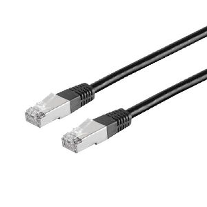 Patchkabel Cat. 5E, F/UTP, schwarz, 0,25m 75111-0.25S