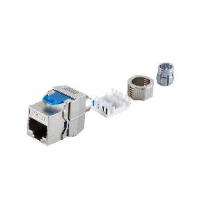 RJ-45 Keystone, werkzeuglos, STP, Cat. 8.1 08-45005