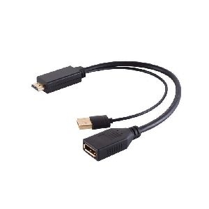 HDMI-A Adapter, DisplayPort Buchse, 4K, 30cm 10-01010