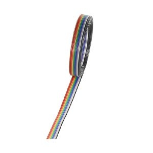 Flachkabel farbig Raster 1,27mm 10 pin 10m 79060-10