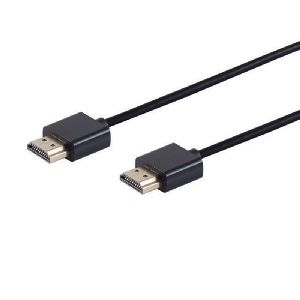 HDMI Kabel, 4K, verg., Slim 1m 77470-36