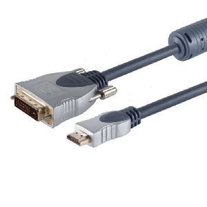 Home Cinema HDMI-DVI Kabel, 2m, Ferrit 77482-MHQB