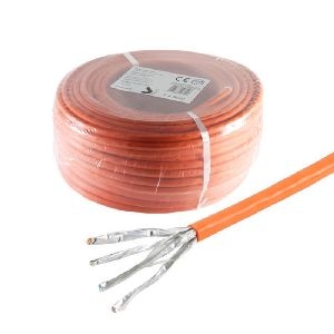 Cat. 7 Verlegekabel, S/FTP, CCA, orange, 10m 08-80077