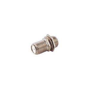 F-Doppelbuchse für Gehäusedurchführung Nut+Washer 85300-2