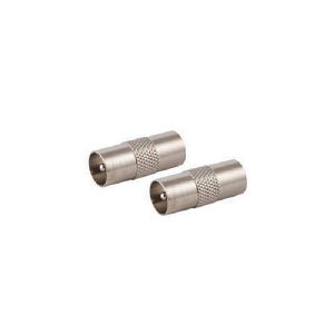 Koaxial-Übergangsstück, Stecker auf Stecker Metall 82031-M