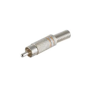 Cinchstecker Metall 6mm, gelb 52000-Y