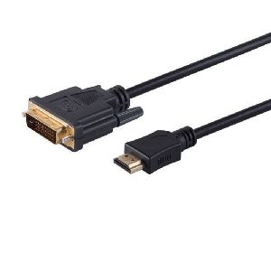 DVI-D Adapterkabel, HDMI-A Stecker, bidirekt, 2m 77482