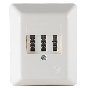 Telefon-Anschlußdose TAE NFN weiß AP 74040W