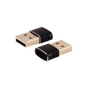 USB-A Adapter, USB-C Buchse, 2.0, slim, Metall 14-05034