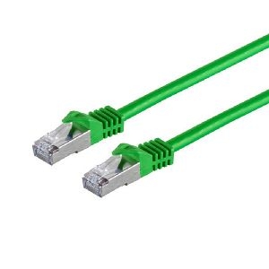 RJ45 Patchkabel m. CAT 7 Rohkabel PIMF grün 0,25 75511-0.25G