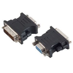 DVI-A (12+5) Adapter, VGA-Buchse, PVC, schwarz 77416-1