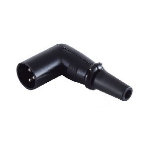 Cannon/XLR-Winkel-Stecker, schwarz 55006