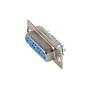 Lötbuchse, D-Sub, 15-pol, vergoldet 79115-2