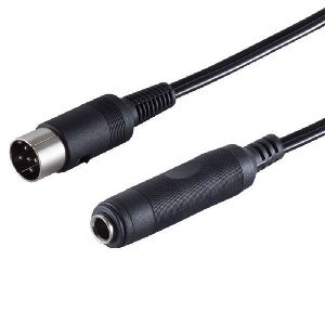 Würfelstecker 5-pol. - Klinkenbuchse 6,3mm, 0,2m 30201