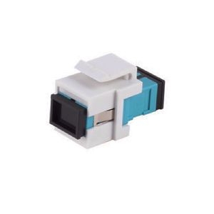 LWL-Keystone Verbinder, SC-SC, Simplex, aqua 08-10212