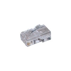 Modular Stecker 8polig 4 Kontakte belegt vergoldet 72054-