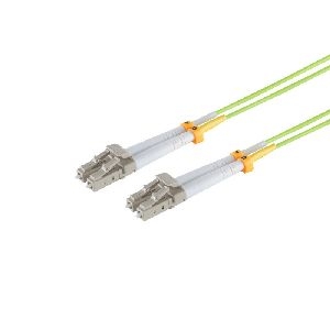 LWL Patchkabel LC/LC 50/125µ, OM5 lindgrün, 15m 07-500815