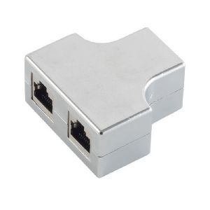 cat. 5e Patchkabeladapter RJ45 Buchse/2x Buchse 75003-