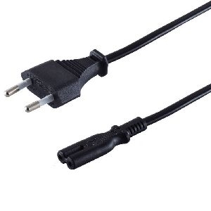 Euro Anschlusskabel, CEE 7/16 - IEC C7, 2m 60002-2