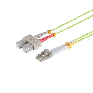 LWL Patchkabel LC/SC 50/125µ, OM5 lindgrün, 10m 07-530715