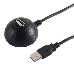 USB-A Verlängerungskabel, 2.0, Magnetfuß, 1,5m 13-50017