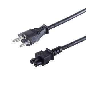 Schweiz Stecker - 3pol Buchse C5, schwarz, 1,8m CH60001