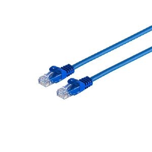 RJ45 Patchkabel CAT 7 Rohkabel UTP blau 0,25m 08-35001