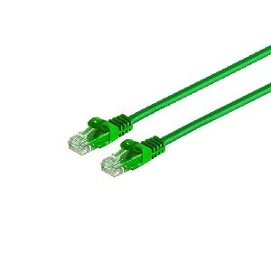 RJ45 Patchkabel CAT 7 Rohkabel UTP grün 0,25m 08-35003