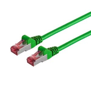Patchkabel cat6A S/FTP PIMF Halogenfrei grün 0,15m 75711-A0.15G