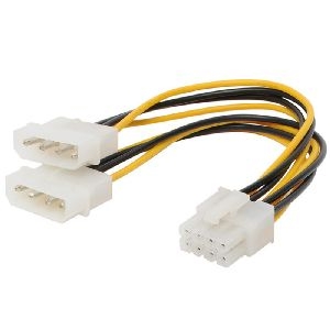 Stromkabel 2x 13.3 cm Stecker auf 8-pol PCI, 0,13m 78218-HQ