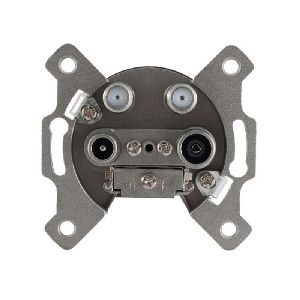 Antennendose, BK+2 SAT, Stich Rück., 1 dB, 4-fach 83906-1L