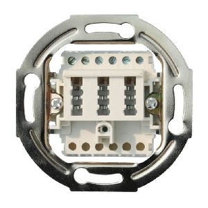 Telefon-Anschlußdose TAE NF/F ohne Abd. weiß UP 74051-1W