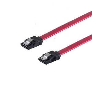 SATA 3Gb/s Verbindungskabel, Metallclip, rot, 1m 78241-1.0