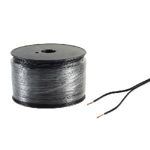 Lautsprecherkabel, 2 x 0,75mm², schwarz, 100m 21106-CCA