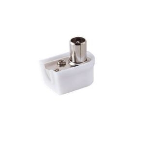 Koaxial-Winkelstecker, Schraubanschluß, klein 82020-K