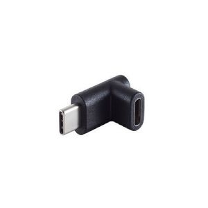 USB-C Adapter, 3.1, 90° Winkel oben/unten, PVC 13-40002